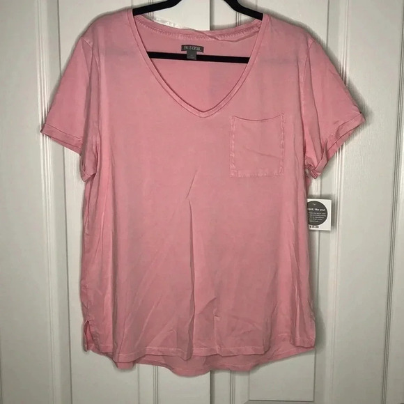 FALLS CREEK Cotton V-Neck Pocket Tee - Picture 1 of 9